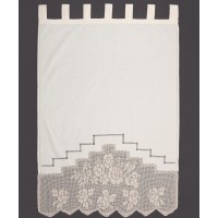 κουρτίνα BG11 ΠΛΕΚΤΟ (80cm x 120cm) ecru με τιράντες