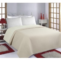 ΚΟΥΒΕΡΛΙ σετ (170cm x 220cm) BONES beige/ivory