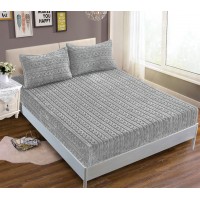 Σεντόνι fleece braid (160cm x 200cm ) γκρί