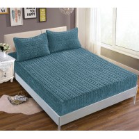 Σεντόνι fleece braid (160cm x 200cm ) ραφ