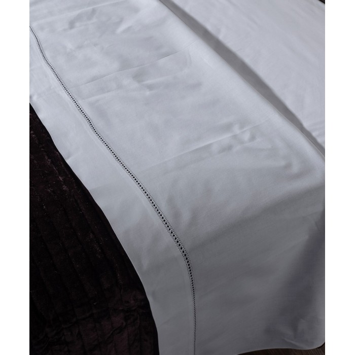 ΧΕΙΡΟΠΟΙΗΤΟ ΣΕΝΤΟΝΙ ΜΕ ΑΖΟΥΡ ΝΧ46  (180CM X 250CM) ΛΕΥΚΟ