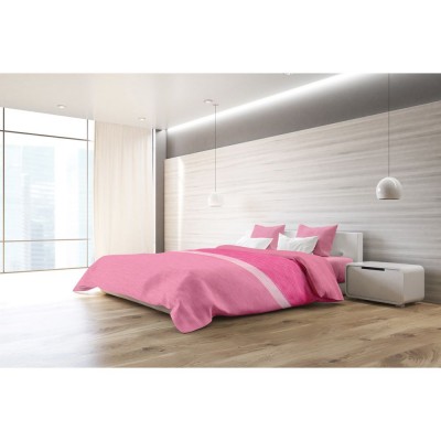 Σετ Σεντόνια King 265x280 Exotica Pink Με Λάστιxο Makis Tselios