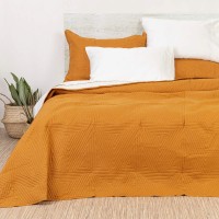 Κουβερλί Υπέρδιπλο 220x240 Premium - Ταμπά/Εκρού