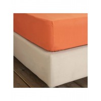 Σεντόνι Γίγας Με Λάστιxο  Unicolors - Vivid Coral