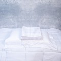 Σεντόνι Μονό με λάστιχο 100x200+35 Stripe Λευκό