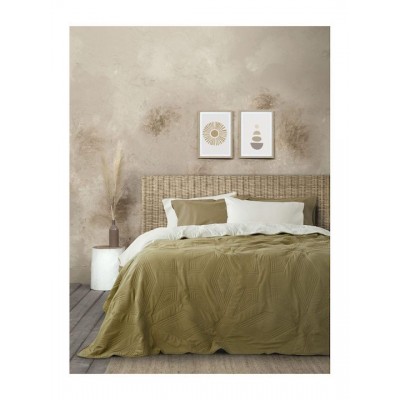 Κουβερλί Μονό 160x240 - Glee Beige / Gold Brown